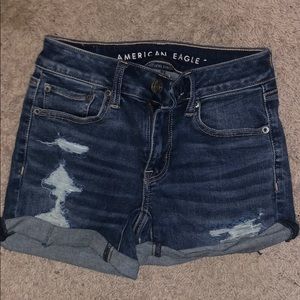 American Eagle high waisted jean shorts